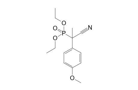 Diethyl alpha-methyl-alpha-cyano-p-methoxybenzylphosphonate