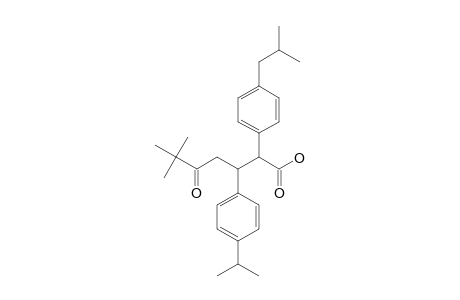 threo-3-(p-cumenyl)-6,6-dimethyl-2-(p-isobutylphenyl)-5-oxoheptanoic acid
