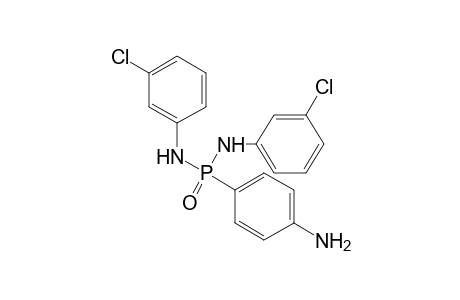 P-(p-AMINOPHENYL)-N,N'-BIS(m-CHLOROPHENYL)PHOSPHONIC DIAMIDE