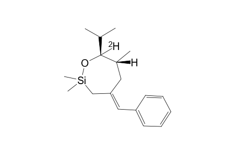 (E)-ANTI-2,2,6-TRIMETHYL-4-BENZYLIDEN-7-DEUTERO-7-ISOPROPYL-1,2-OXASILEPANE