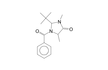 1-Benzoyl-2-tert-butyl-3,5-dimethyl-4-imidazolidinone