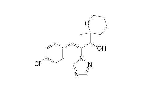 1H-1,2,4-Triazole-1-ethanol, beta-[(4-chlorophenyl)methylene]-alpha-(tetrahydro-2-methyl-2H-pyran-2-yl)-