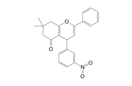 5-Oxo-4-(3'-nitrophenyl)-2-phenyl-7,7-dimethyl-5,6,7,8-tetrahydro-4H-benzo[b]pyran
