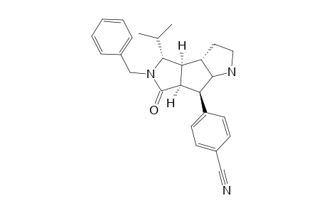 1-(1'-Methylethyl)-2,3,3a,4,5,6,7,8,8a,8b-decahydro-3-oxo-2-benzyl-1H-pyrrolo[3,4-a]pyrrolizin-4-yl]benzonitrile