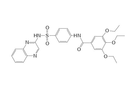 3,4,5-triethoxy-N-{4-[(2-quinoxalinylamino)sulfonyl]phenyl}benzamide