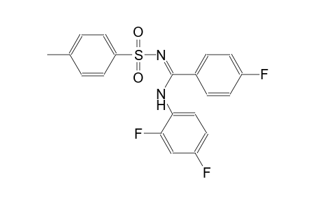 N-[(Z)-(2,4-difluoroanilino)(4-fluorophenyl)methylidene]-4-methylbenzenesulfonamide