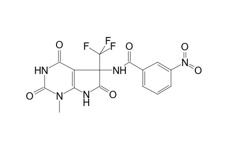 Benzamide, N-[2,3,4,5,6,7-hexahydro-1-methyl-2,4,6-trioxo-5-(trifluoromethyl)-1H-pyrrolo[2,3-d]pyrimidin-5-yl]-3-nitro-