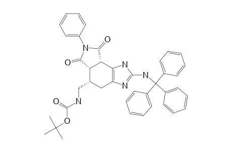 RAC-(2-TRITYLAMINO-6,8-DIOXO-7-PHENYL-1,4,5,5A,6,7,8,8A-OCTAHYDO-IMIDAZO-[4,5-E]-ISOINDOL-5-YLMETHYL)-CARBAMIC-ACID-TERT.-BUTYLESTER