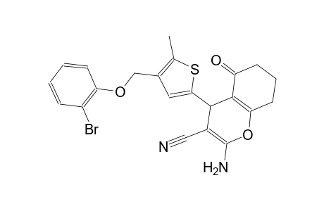 2-amino-4-{4-[(2-bromophenoxy)methyl]-5-methyl-2-thienyl}-5-oxo-5,6,7,8-tetrahydro-4H-chromene-3-carbonitrile