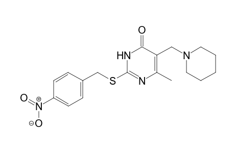 2-p-nitrobenzylthio-5-piperidinomethyl-6-methyluracil