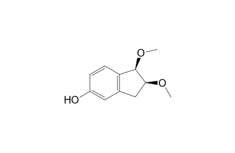 1H-Inden-5-ol, 2,3-dihydro-2,3-dimethoxy-, cis-