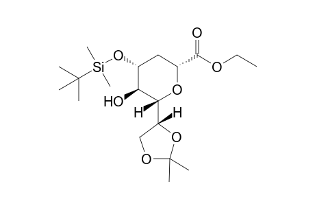 Ethyl 2,5-Dideoxy-4-O-(tert-butyldimethylsilyl)-5-hydroxy7,8-O-isopropylidene-D-glycero-octonate
