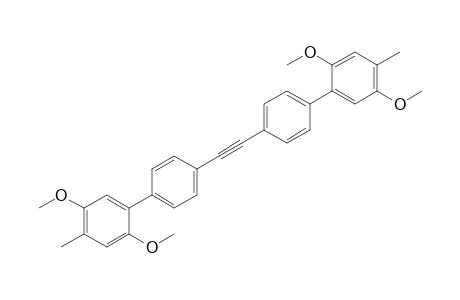 1-[4-[2-[4-(2,5-Dimethoxy-4-methyl-phenyl)phenyl]ethynyl]phenyl]-2,5-dimethoxy-4-methyl-benzene