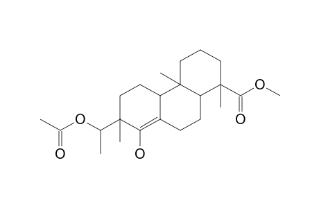 Methyl 1,2,3,4,4a,4b,5,6,7,9,10,10a-dodecahydro-1,4a,7-trimethyl-8-hydroxy-7-[(1'-acetoxy)ethyl]-1-phenanthrenecarboxylate