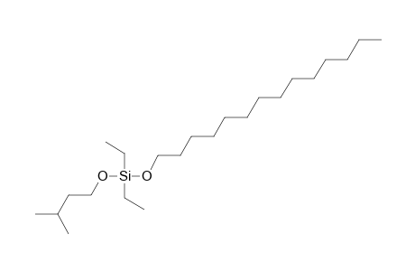 Silane, diethyl(3-methylbutoxy)tetradecyloxy-