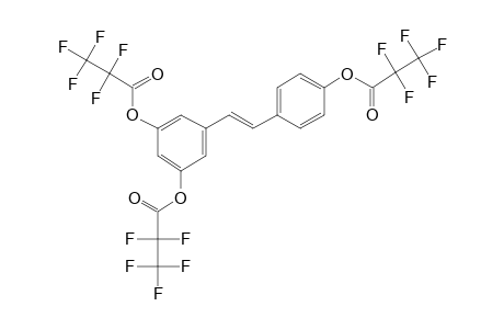 Resveratrol, o,o',o''-tri(pentafluoropropionyl)-