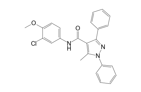 N-(3-chloro-4-methoxyphenyl)-5-methyl-1,3-diphenyl-1H-pyrazole-4-carboxamide