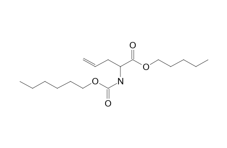 2-Aminopent-4-enoic acid, N-hexyloxycarbonyl-, pentyl ester