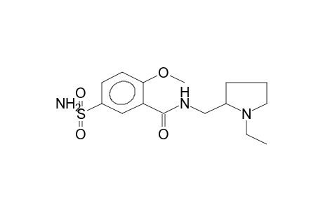 N-[(1-Ethylpyrrolidin-2-yl)methyl]-2-methoxy-5-sulfamoyl-benzamide