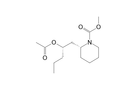 (2R)-2-[(2S)-2-acetoxypentyl]piperidine-1-carboxylic acid methyl ester