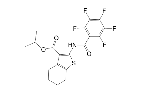 Isopropyl 2-[(2,3,4,5,6-pentafluorobenzoyl)amino]-4,5,6,7-tetrahydro-1-benzothiophene-3-carboxylate