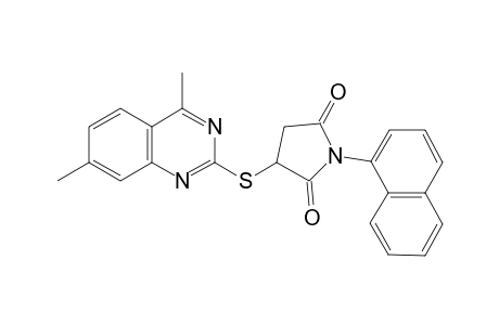 3-(4,7-dimethylquinazolin-2-yl)sulfanyl-1-(1-naphthyl)pyrrolidine-2,5-dione