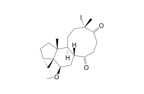 6..beta.-Methoxy-13-iodo-3.alpha.,5-cyclo-13,14-seco-5.alpha.-androstane-14,17-dione