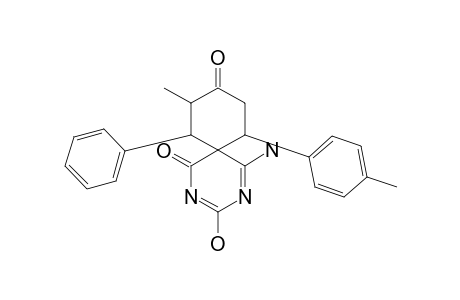 5-AMINO-3-HYDROXY-8-METHYL-7-PHENYL-11-(4-METHYLPHENYL)-2,4-DIAZASPIRO-[5.5]-UNDECA-2,4-DIENE-1,9-DIONE