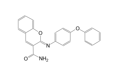 (2Z)-2-[(4-phenoxyphenyl)imino]-2H-chromene-3-carboxamide