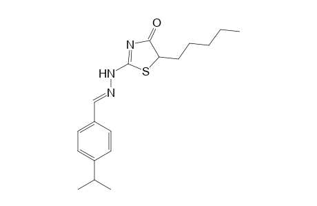 2-[(2E)-2-[(4-isopropylphenyl)methylene]hydrazino]-5-pentyl-thiazol-4-one