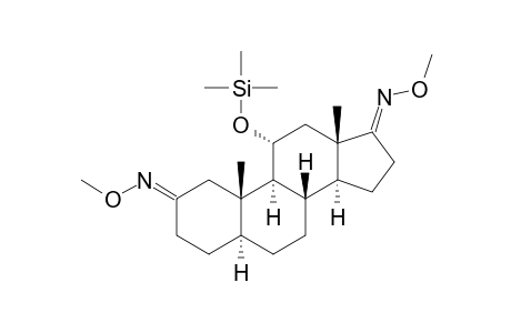 11.ALPHA.-[(TRIMETHYLSILYL)OXY]-5.ALPHA.-ANDROSTAN-2,17-DIONE(2,17-DI-O-METHYLOXIME)