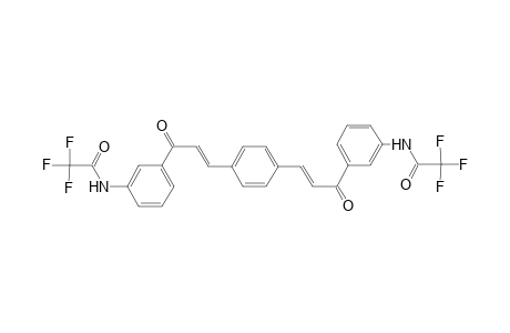 2,2,2-trifluoro-N-(3-{(2E)-3-[4-((1E)-3-oxo-3-{3-[(trifluoroacetyl)amino]phenyl}-1-propenyl)phenyl]-2-propenoyl}phenyl)acetamide