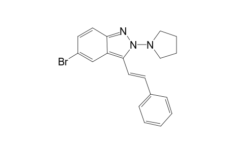 (E)-5-Bromo-2-(pyrrolidin-1-yl)-3-styryl-2H-indazole