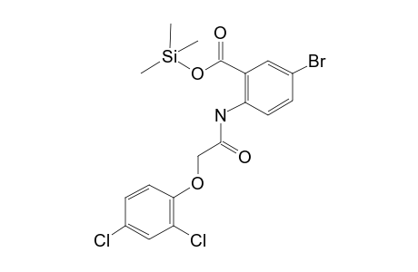 5-Bromo-2-{[(2,4-dichlorophenoxy)acetyl]amino}benzoic acid, tms derivative