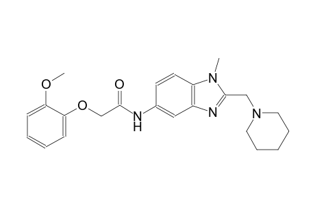 acetamide, 2-(2-methoxyphenoxy)-N-[1-methyl-2-(1-piperidinylmethyl)-1H-benzimidazol-5-yl]-