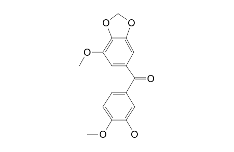 2-Methoxy-5-[(7-methoxy-2H-1,3-benzodioxol-5-yl)carbonyl]phenol