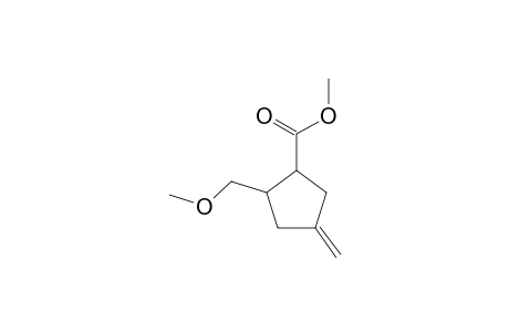 2-(methoxymethyl)-4-methylene-1-cyclopentanecarboxylic acid methyl ester