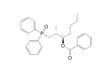 (2R,3R)-1-Diphenylphiosphinoyl-2-methylheptan-3-yl benzoate