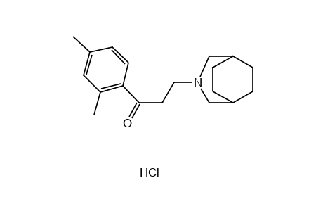 3-(3-azabicyclo[3.2.2]non-3-yl)-2',4'-dimethylpropiophenone, hydrochloride