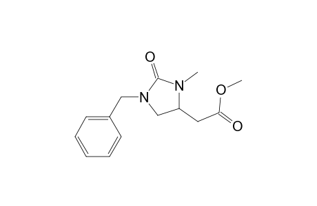 1-Benzyl-3-methyl-4-[(methoxycarbonyl)methyl]-2-imidazolidinone