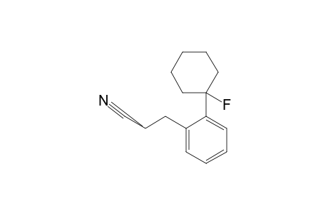 3-[2-(1-FLUOROCYCLOHEXYL)-PHENYL]-PROPANENITRILE