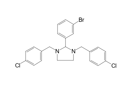 2-(3-bromophenyl)-1,3-bis[(4-chlorophenyl)methyl]imidazolidine