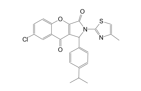 7-chloro-1-(4-isopropylphenyl)-2-(4-methyl-1,3-thiazol-2-yl)-1,2-dihydrochromeno[2,3-c]pyrrole-3,9-dione