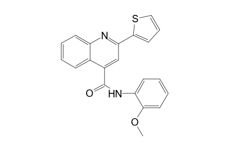 4-quinolinecarboxamide, N-(2-methoxyphenyl)-2-(2-thienyl)-