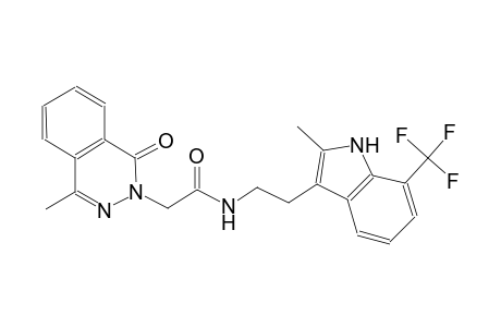 2-(1-keto-4-methyl-phthalazin-2-yl)-N-[2-[2-methyl-7-(trifluoromethyl)-1H-indol-3-yl]ethyl]acetamide