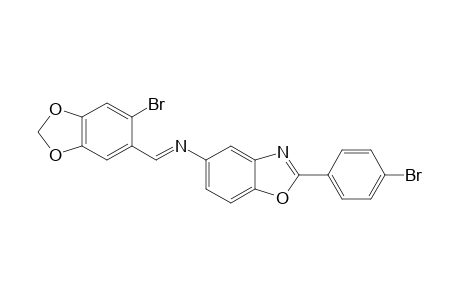 N-[(E)-(6-bromo-1,3-benzodioxol-5-yl)methylidene]-2-(4-bromophenyl)-1,3-benzoxazol-5-amine