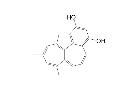 8,10,12-Trimethylbenzo[a]heptalene-2,4-diol