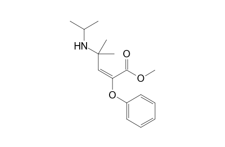 E-METHYL-4-ISOPROPYLAMINO-4-METHYL-2-PHENOXYPENT-2-ENOATE