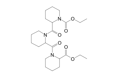 Pipecolylpipecolylpipecolic acid, N-ethoxycarbonyl-, ethyl ester