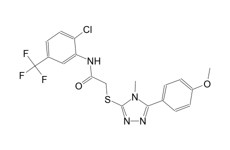 N-[2-chloro-5-(trifluoromethyl)phenyl]-2-{[5-(4-methoxyphenyl)-4-methyl-4H-1,2,4-triazol-3-yl]sulfanyl}acetamide